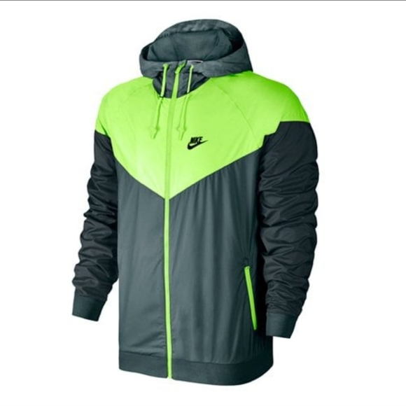 Nike Other - Nike Tri-Tone Windbreaker Jacket | Windrunner | Men's Large | Neon/Dark Green